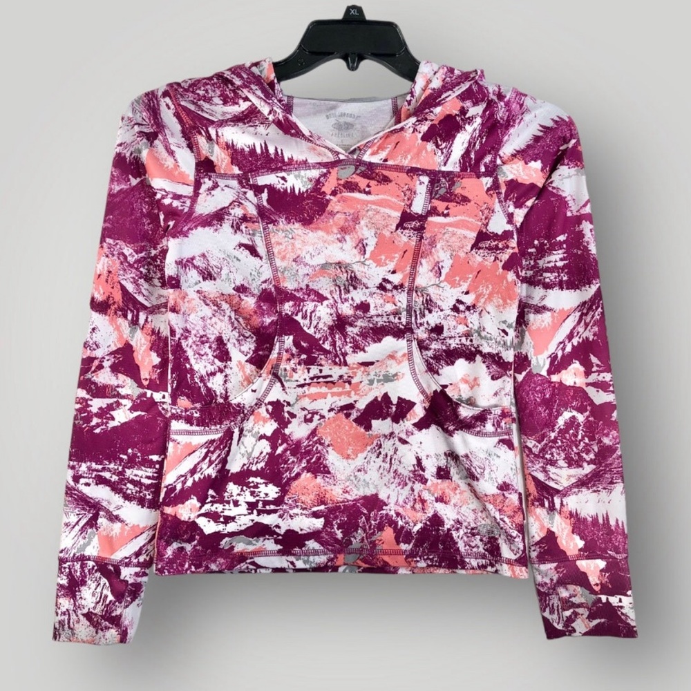Reel Legends Mountains Hoodie Womens Pullover w/Pockets Size Large!